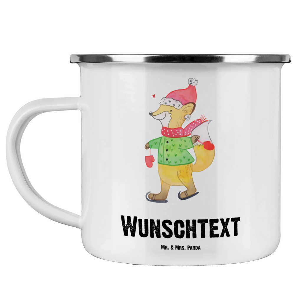 Personalisierte Emaille Tasse Fuchs  Schlittschuhe tassen bedrucken, Emaille Tasse mit Namen, Namenstasse, personalisierte tassen, Emaille Tasse personalisiert, Campingtasse bedrucken, personalisierte tasse, Campingtasse personalisiert, Campinggeschirr personalsisert, tasse selbst gestalten, tasse mit namen, tasse bedrucken, Winter, Weihnachten, Weihnachtsdeko, Nikolaus, Advent, Heiligabend, Wintermotiv, Tannenbaum, Weihnachtsmann, Weihnachtsbaum, Weihnachtstage, Weihnachtszeit