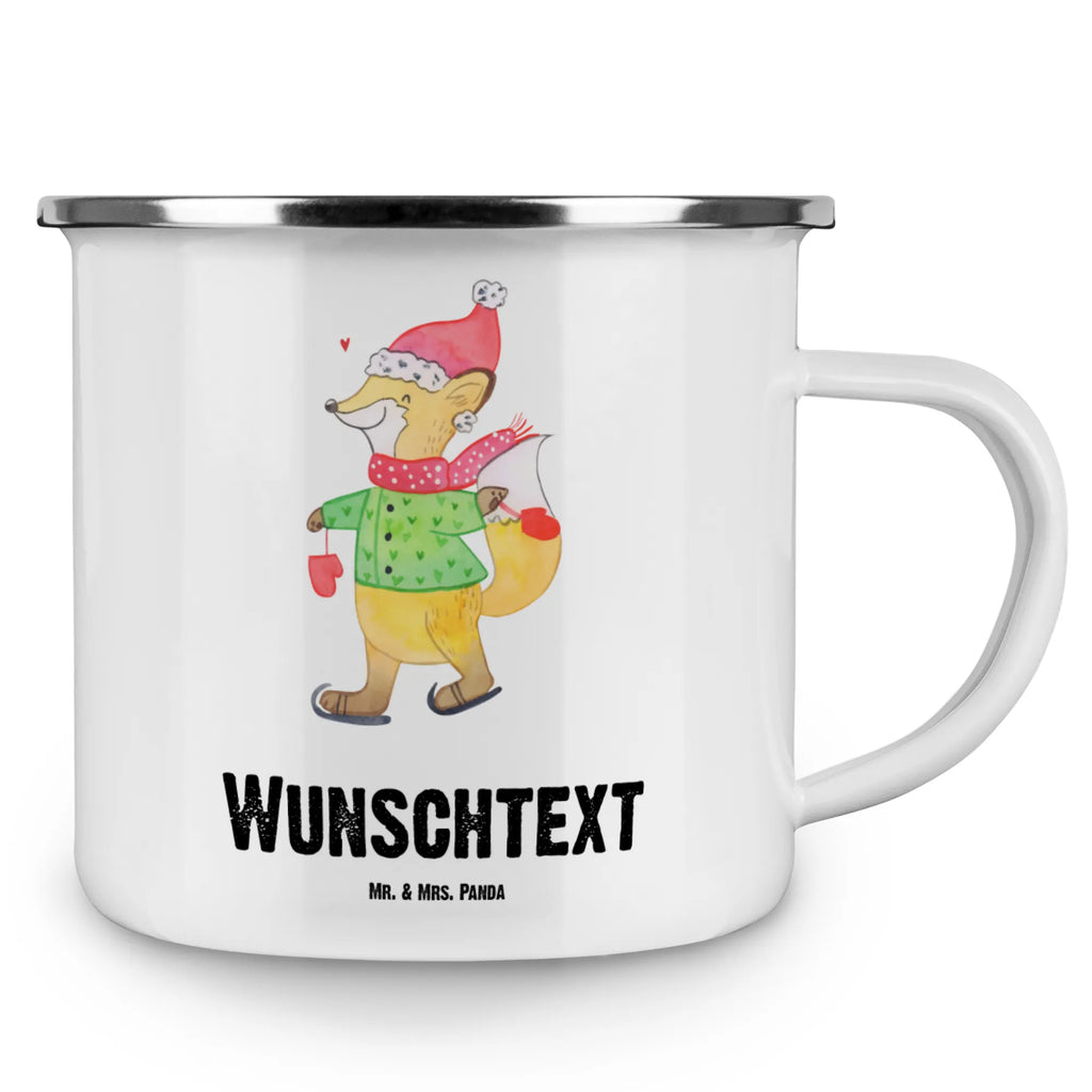 Personalisierte Emaille Tasse Fuchs  Schlittschuhe tassen bedrucken, Emaille Tasse mit Namen, Namenstasse, personalisierte tassen, Emaille Tasse personalisiert, Campingtasse bedrucken, personalisierte tasse, Campingtasse personalisiert, Campinggeschirr personalsisert, tasse selbst gestalten, tasse mit namen, tasse bedrucken, Winter, Weihnachten, Weihnachtsdeko, Nikolaus, Advent, Heiligabend, Wintermotiv, Tannenbaum, Weihnachtsmann, Weihnachtsbaum, Weihnachtstage, Weihnachtszeit