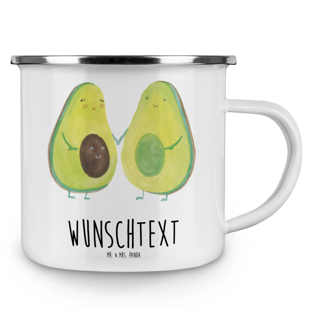 Personalised enamel cup avocado pair avocado, vegetables, avocuddle, love, avocados, baby shower, pregnancy, birth, wedding, family, children, baby party