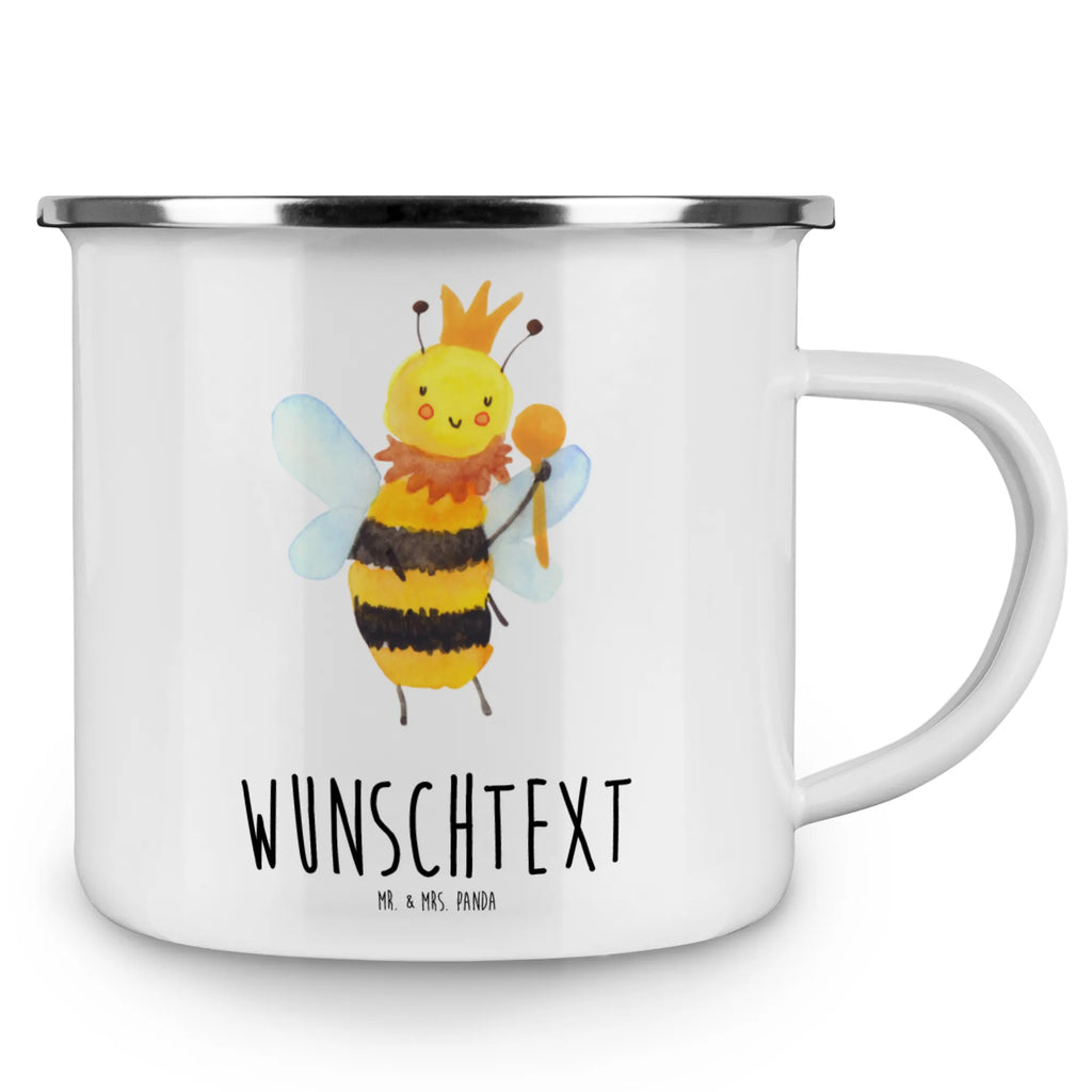 Personalised enamel cup bee king Bee, wasp, bumblebee