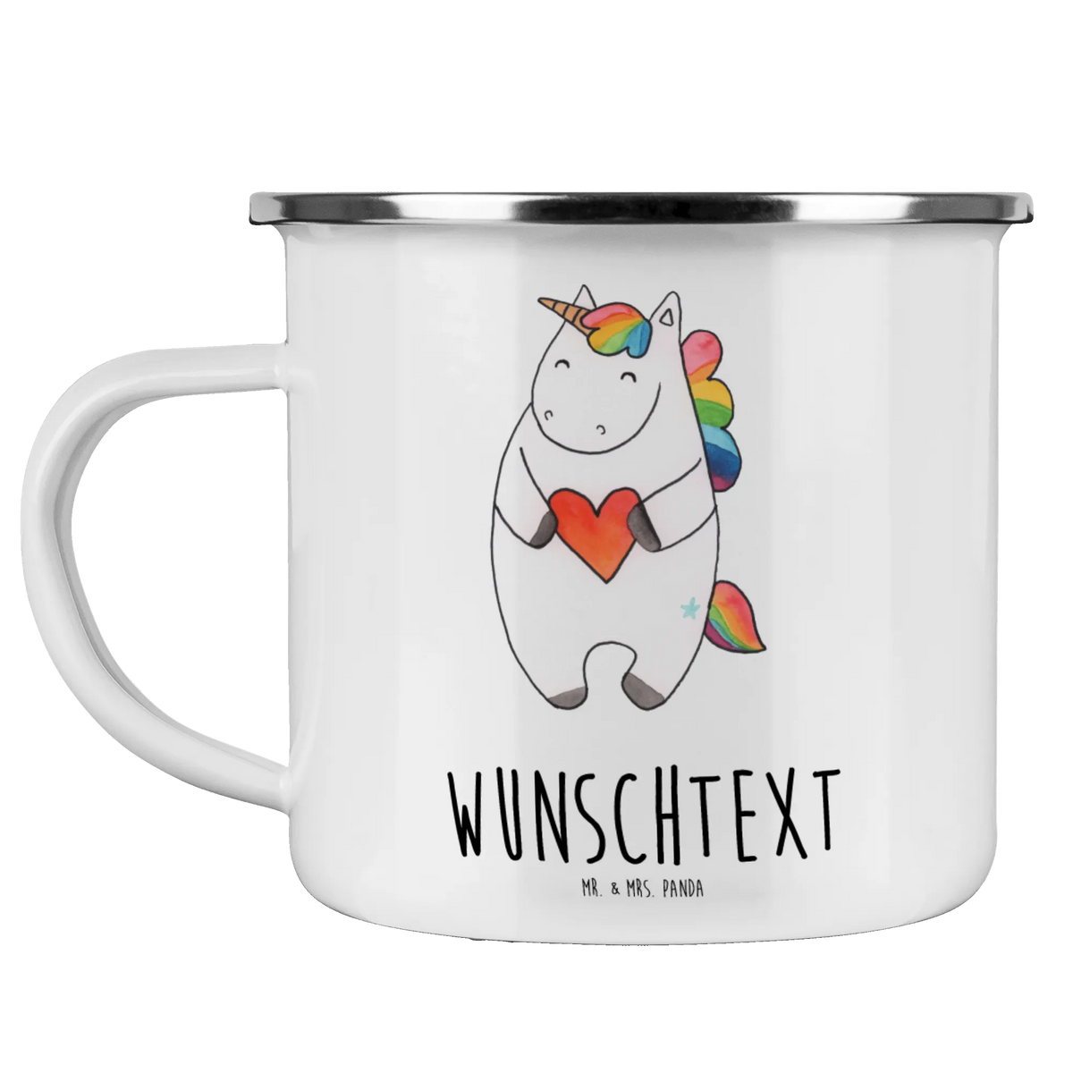 Personalised enamel cup unicorn Heart unicorn, unicorns, heart, bad, funny, evil, different, girlfriend gift, girlfriend present, bad girl, Unicorn