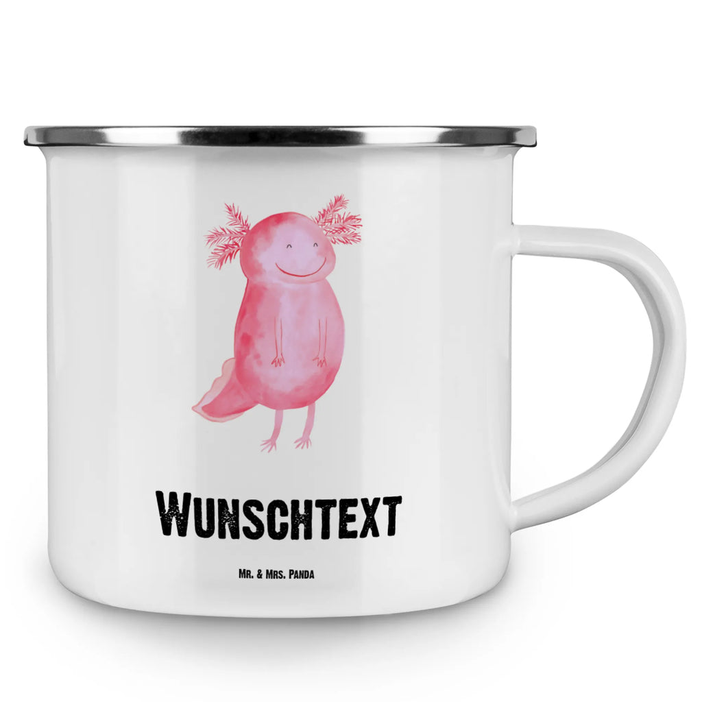 Personalisierte Emaille Tasse Axolotl glücklich Tassen Bedrucken, Abenteurer, Tasse Bedrucken, Campinggeschirr Personalsisert, Tasse, Becher, Emaille Tasse mit Namen, Namenstasse, Kaffeebecher, Personalisierte Tassen, Camping, Bergsteigen, Tasse Selbst Gestalten, Tasse mit Namen, Personalisierte Tasse, Campingtasse Bedrucken, Campingtasse Personalisiert, Kaffeetasse, Metalltasse, Emaille Tasse Personalisiert, Axolotl, Molch, Lurche, Axolot, Lurch, Schwanzlurch, Motivation, Gute Laune