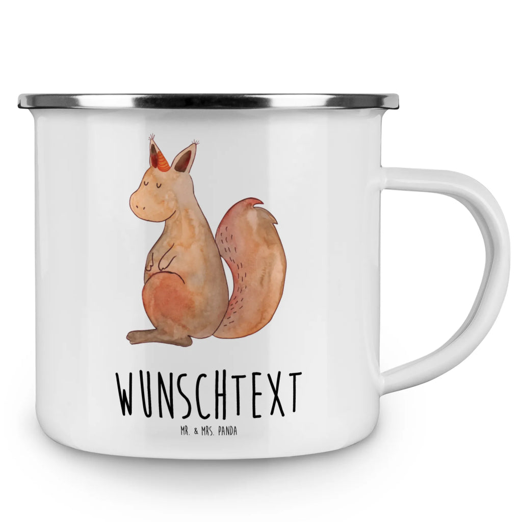 Personalised enamel cup unicorn Believe unicorn, unicorns, squirrel