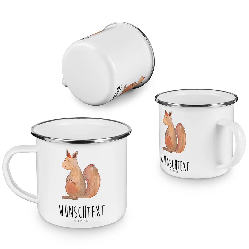 Personalised enamel cup unicorn Believe unicorn, unicorns, squirrel