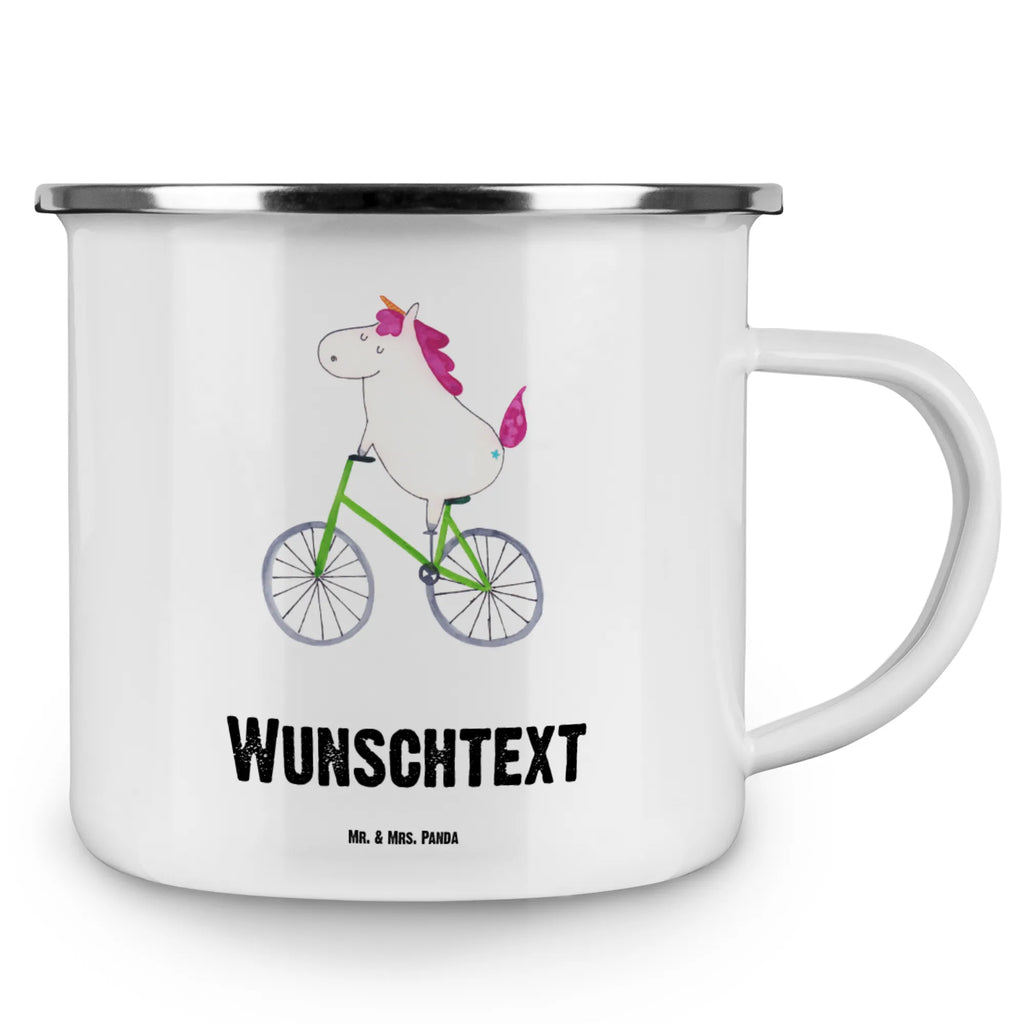 Personalised enamel cup unicorn cyclist unicorn, unicorns, cycling, grief, fairy dust, wheel, present, bike, confetti, luxury problem, love affliction, cyclist gift