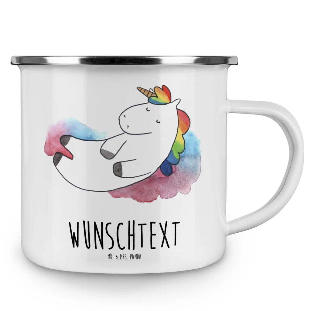 Personalisierte Emaille Tasse Einhorn Wolke 7 Campingtasse personalisiert, personalisierte tassen, Campinggeschirr personalsisert, Emaille Tasse personalisiert, tasse selbst gestalten, Emaille Tasse mit Namen, tasse mit namen, tassen bedrucken, tasse bedrucken, personalisierte tasse, Campingtasse bedrucken, Namenstasse, Einhorn, Einhörner, Einhorn Deko, Unicorn, Glaube, Lächeln, lustig, witzig, Realität, Menschen, Geschenk, verliebt