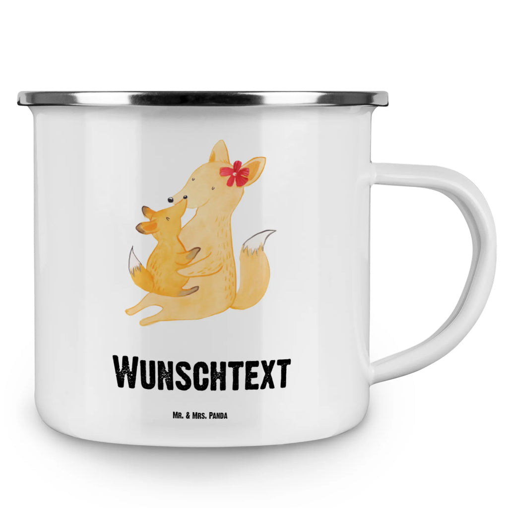 Personalised enamel cup Fox mummy Family, Father's Day, Mother's Day, brother, sister, Mom, Dad, mother, daughter, favourite daughter, best daughter, mom, present