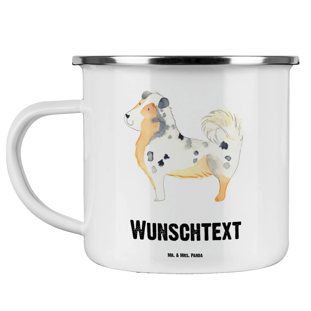 Personalised enamel cup Dog Australia Shepherd dog, mutt, hound, woof, dog mama, dog breed, love dogs, love for dogs, dog decorative items, bag with dog print, funny gifts for dog owners, what do you give a dog lover, Christmas gifts for dogs, gifts for dogs, dog sayings, Dog love, Sayings, Australia Shepherd, Dog, Family dog, Saying, Shepherd