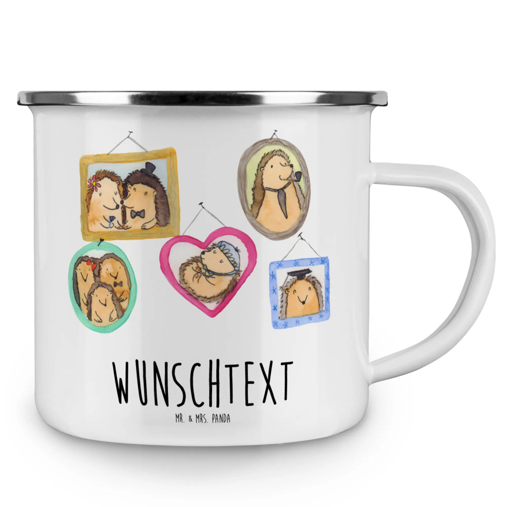 Personalised enamel cup Hedgehog family Family, Father's Day, Mother's Day, brother, sister, Mom, Dad, pictures, happiness, love, solidarity, hedgehogs, mum, dad
