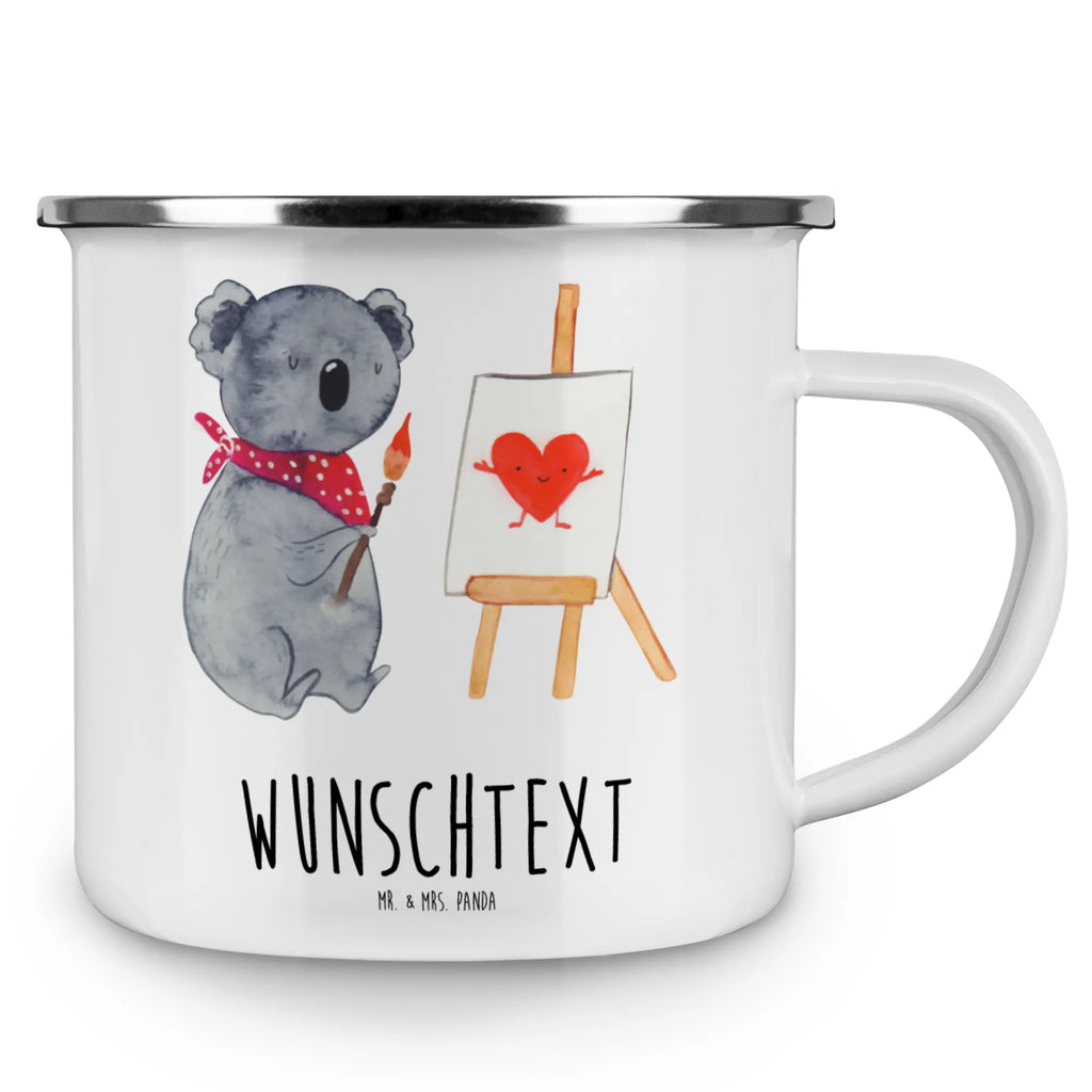 Personalisierte Emaille Tasse Koala Künstler personalisierte tasse, tasse mit namen, tassen bedrucken, personalisierte tassen, Campinggeschirr personalsisert, Campingtasse bedrucken, Campingtasse personalisiert, Emaille Tasse mit Namen, Emaille Tasse personalisiert, tasse bedrucken, Namenstasse, tasse selbst gestalten, Koala, Koalabär, Gefühle, zeichnen, Liebesgeschenk, Liebe, Liebensbeweis, Künstler