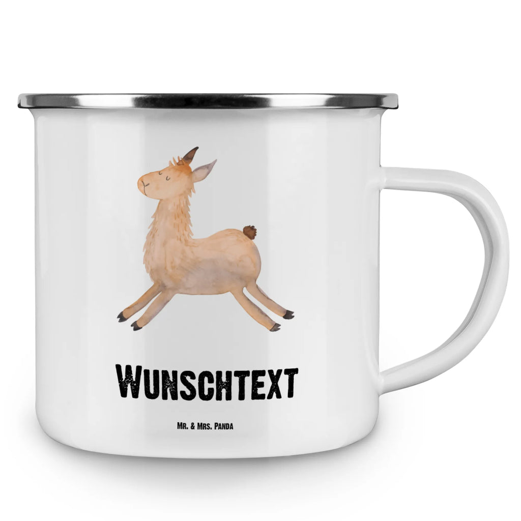 Personalisierte Emaille Tasse Lama springend Emaille Tasse mit Namen, tasse bedrucken, Campingtasse personalisiert, Namenstasse, personalisierte tasse, tassen bedrucken, tasse mit namen, Campingtasse bedrucken, Campinggeschirr personalsisert, personalisierte tassen, tasse selbst gestalten, Emaille Tasse personalisiert, Lama, Alpaka, Happy day, Lieblingstag, Start, Lamas, fröhlich, guten Morgen, Abitur, Liebeskummer, Glück, Freundin, Neustart, Prüfung