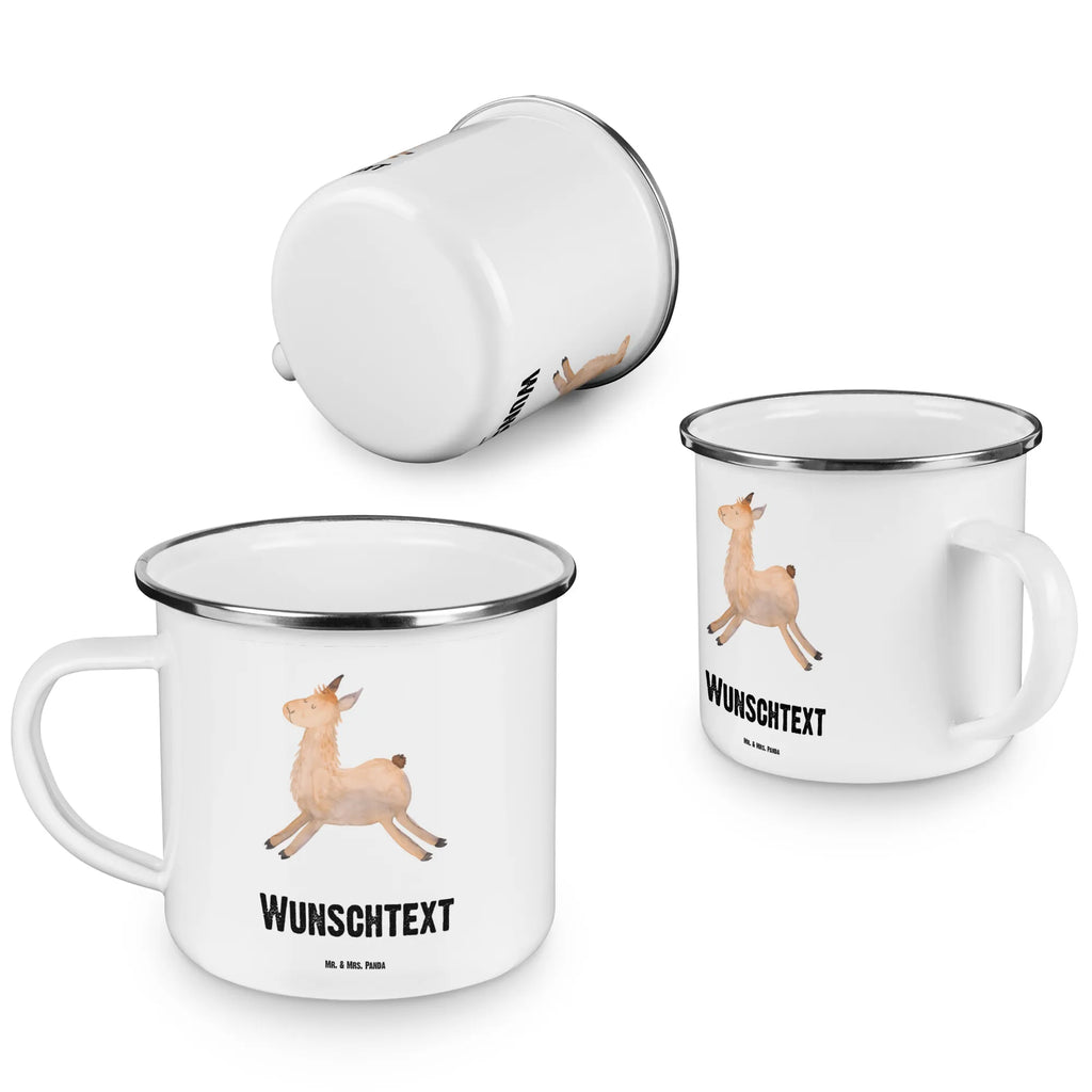 Personalisierte Emaille Tasse Lama springend Emaille Tasse mit Namen, tasse bedrucken, Campingtasse personalisiert, Namenstasse, personalisierte tasse, tassen bedrucken, tasse mit namen, Campingtasse bedrucken, Campinggeschirr personalsisert, personalisierte tassen, tasse selbst gestalten, Emaille Tasse personalisiert, Lama, Alpaka, Happy day, Lieblingstag, Start, Lamas, fröhlich, guten Morgen, Abitur, Liebeskummer, Glück, Freundin, Neustart, Prüfung