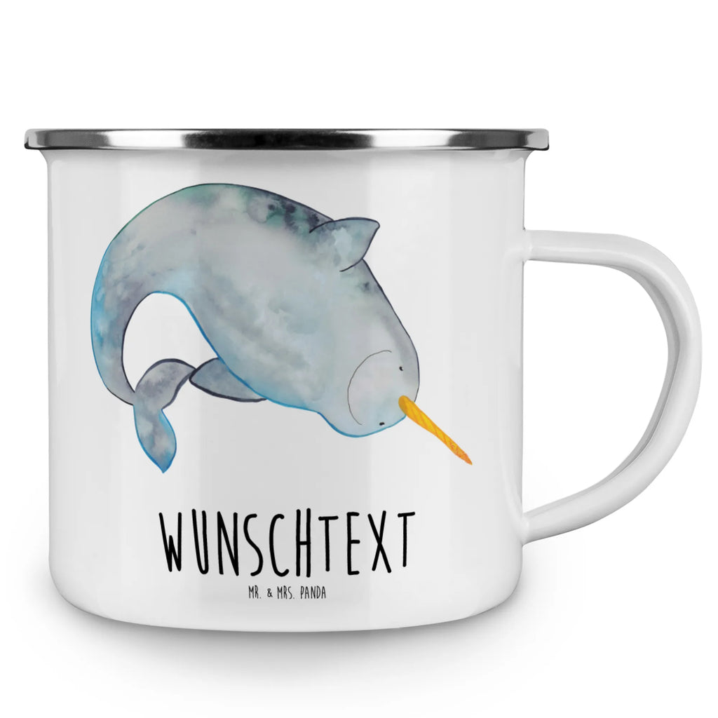 Personalised enamel cup Narwhal Seafood, aquatic animals, ocean, sea, fish, shells, corals, reef, whale, narwhal, sea urchin, lobster, platypus, turtle, manatee, crocodile, orca, shrimp, gifts for seafood lovers, water world, underwater animals, underwater world, vacation, deep sea, seafood fans, gift ideas, seafood decoration, seafood posters, nursery, cleaning up, bachelorette, cleaning, Narwhal, housewife