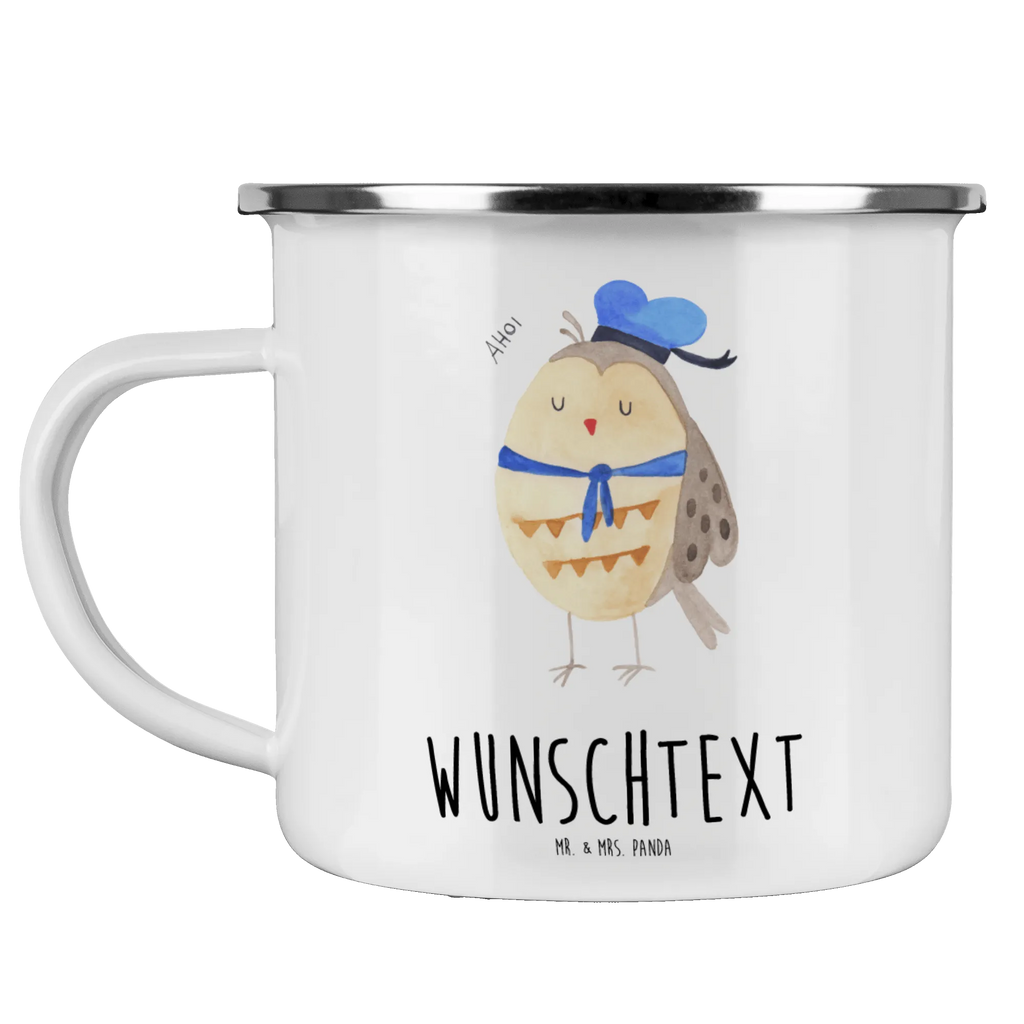 Personalisierte Emaille Tasse Eule Matrosen Emaille Tasse mit Namen, tasse selbst gestalten, Campingtasse bedrucken, Campingtasse personalisiert, personalisierte tassen, personalisierte tasse, tassen bedrucken, Campinggeschirr personalsisert, tasse mit namen, Namenstasse, Emaille Tasse personalisiert, tasse bedrucken, Eule, Seefahrer, Eule Deko, Wortspiel lustig, Freundin, Heimathafen, Ehe, Matrose, Owl, Eule Spruch, Hochzeitstag Geschenk