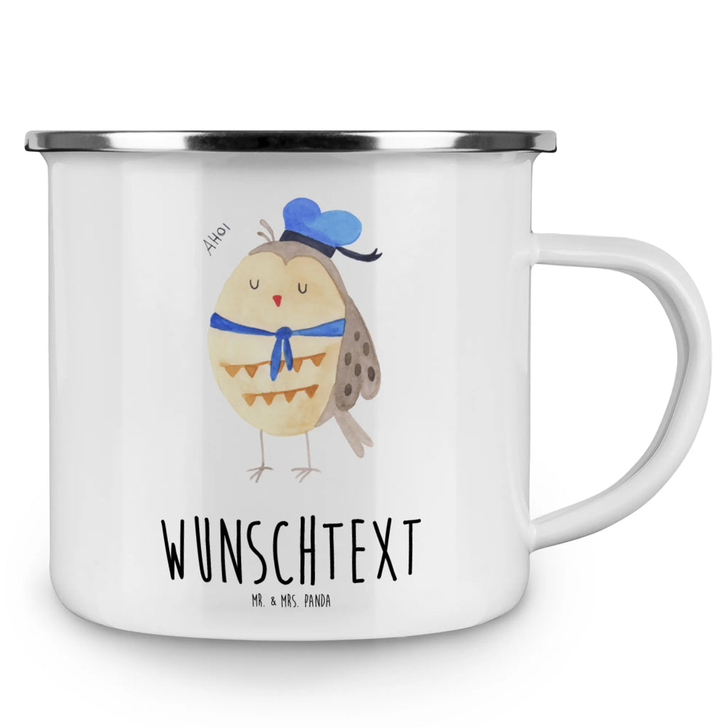 Personalisierte Emaille Tasse Eule Matrosen Emaille Tasse mit Namen, tasse selbst gestalten, Campingtasse bedrucken, Campingtasse personalisiert, personalisierte tassen, personalisierte tasse, tassen bedrucken, Campinggeschirr personalsisert, tasse mit namen, Namenstasse, Emaille Tasse personalisiert, tasse bedrucken, Eule, Seefahrer, Eule Deko, Wortspiel lustig, Freundin, Heimathafen, Ehe, Matrose, Owl, Eule Spruch, Hochzeitstag Geschenk