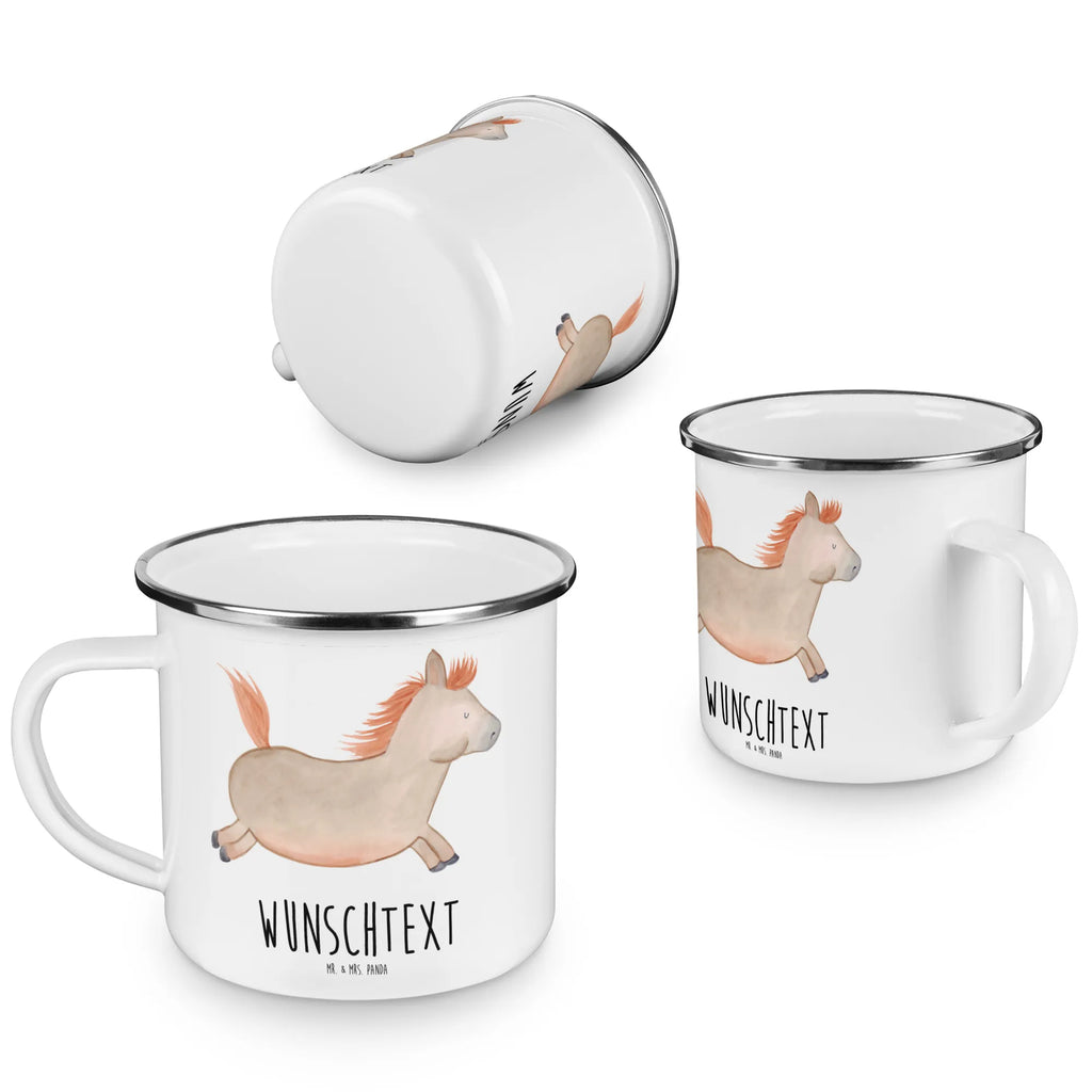 Personalisierte Emaille Tasse Pferd springt Campingtasse bedrucken, personalisierte tasse, Campingtasse personalisiert, Namenstasse, tasse bedrucken, Emaille Tasse personalisiert, tasse selbst gestalten, Campinggeschirr personalsisert, Emaille Tasse mit Namen, personalisierte tassen, tasse mit namen, tassen bedrucken, Bauernhof, Hoftiere, Landwirt, Landwirtin, Pony, ausreiten, Stall, Pferde, Pferd, reiten, Pferdestall, Pferdebesitzer