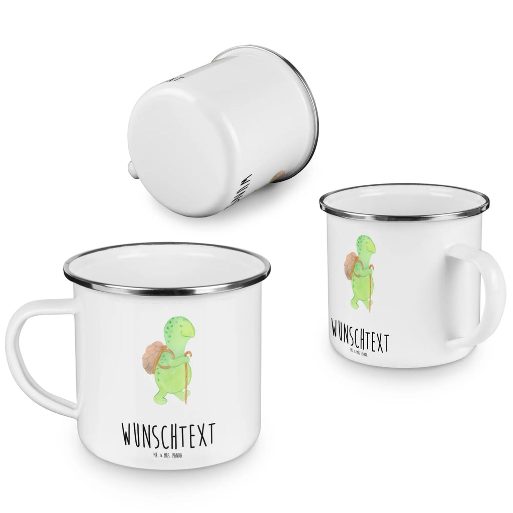 Spersonalizowany kubek emaliowany żółw Wędrowiec Skałka