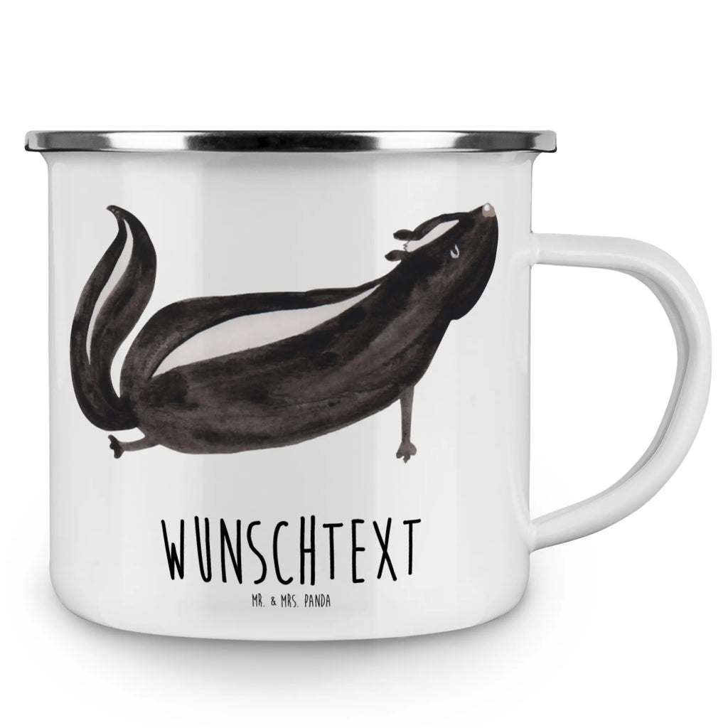 Spersonalizowany kubek emaliowany skunks Joga Stinktier, Skunk