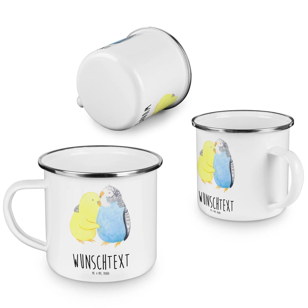 Personalisierte Emaille Tasse Wellensittich Liebe personalisierte tasse, Campinggeschirr personalsisert, tassen bedrucken, Emaille Tasse personalisiert, tasse bedrucken, tasse mit namen, tasse selbst gestalten, Campingtasse bedrucken, Emaille Tasse mit Namen, personalisierte tassen, Namenstasse, Campingtasse personalisiert, Liebe, Partner, Freund, Freundin, Ehemann, Ehefrau, Heiraten, Verlobung, Heiratsantrag, Liebesgeschenk, Jahrestag, Hocheitstag, Wellensittich, Kuscheln, Nähe, Vertrauen, Vögel