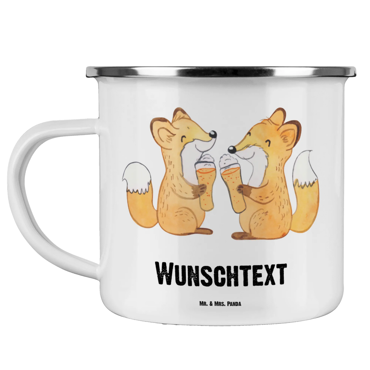 Personalised enamel cup Fox Best roommate in the world for, thank you, gift, giving, birthday, birthday present, gift idea, souvenir, make you happy, gift tip, neighbor, hospital, room, roommates, dormitory, student dormitory, patient, colleague, Roommate, flat share