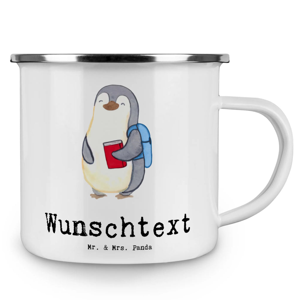 Personalised enamel cup penguin Best grandson in the world for, thank you, gift, giving, birthday, birthday present, gift idea, souvenir, make you happy, gift tip, child from son, grandpa, grandchild, child from daughter, grandson, grandma, christening, Grandson