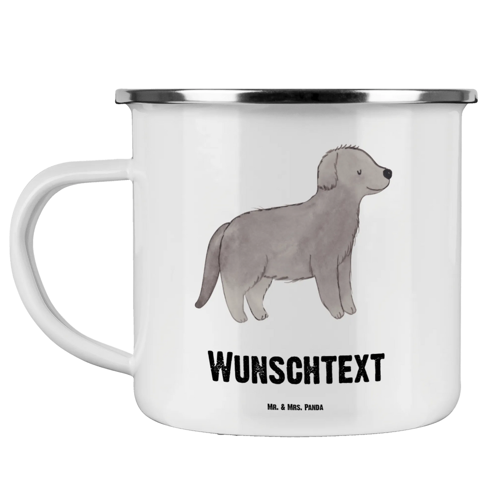 Personalised enamel cup Newfoundland Lifesaver Dog, dog breed, purebred dog, dog owner, gift, animal lover, giving, puppy