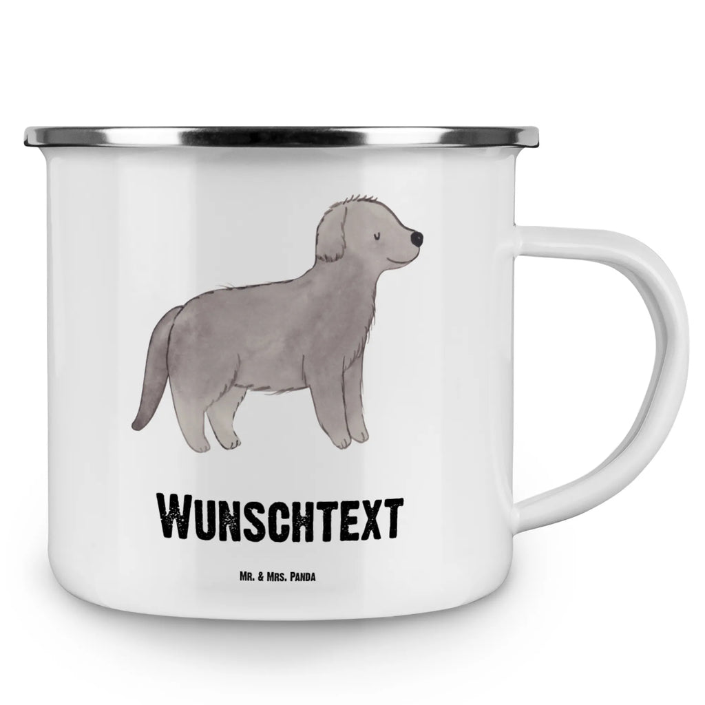 Personalised enamel cup Newfoundland Lifesaver Dog, dog breed, purebred dog, dog owner, gift, animal lover, giving, puppy