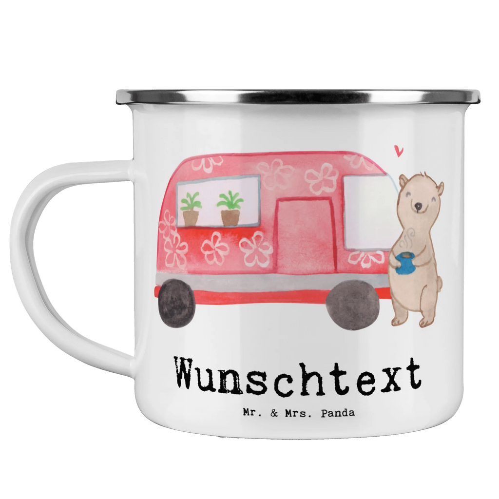 Personalisierte Emaille Tasse Bär Camper tassen bedrucken, personalisierte tassen, Emaille Tasse personalisiert, Campingtasse bedrucken, tasse selbst gestalten, personalisierte tasse, tasse bedrucken, Campingtasse personalisiert, Emaille Tasse mit Namen, Campinggeschirr personalsisert, tasse mit namen, Namenstasse, Geschenk, Sport, Sportart, Hobby, Schenken, Danke, Dankeschön, Auszeichnung, Gewinn, Sportler, Roadtrip, Wohnmobil, Campen, Camper, Urlaub, Campingplatz, Zelten
