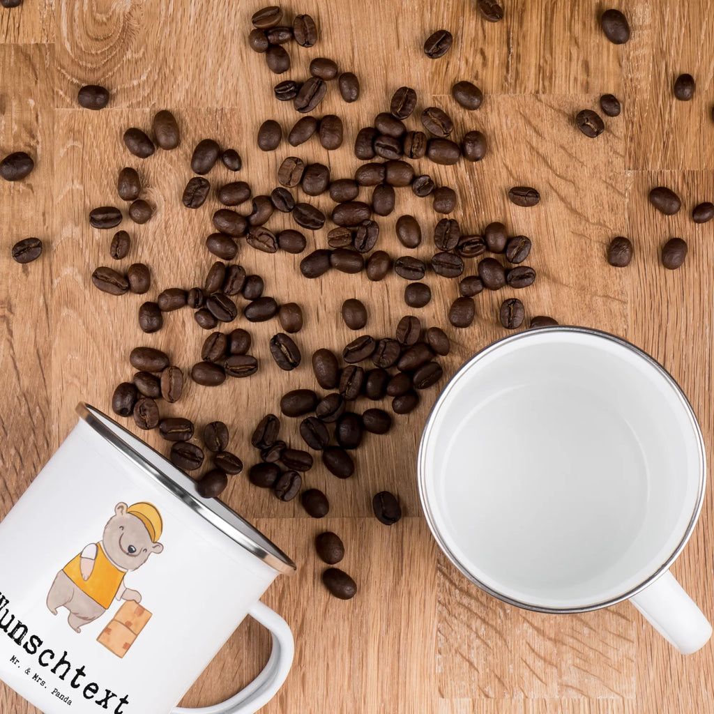 Personalisierte Emaille Tasse Lieferdienstmitarbeiter mit Herz personalisierte tasse, Emaille Tasse personalisiert, Campinggeschirr personalsisert, Emaille Tasse mit Namen, tasse mit namen, tassen bedrucken, Namenstasse, Campingtasse bedrucken, Campingtasse personalisiert, personalisierte tassen, tasse selbst gestalten, tasse bedrucken, Beruf, Ausbildung, Jubiläum, Abschied, Rente, Kollege, Kollegin, Geschenk, Schenken, Arbeitskollege, Mitarbeiter, Firma, Danke, Dankeschön, Pizzabote, Pizzabäcker, Lieferdienstmitarbeiter, Pizzabringdienst, Lieferbringdienst