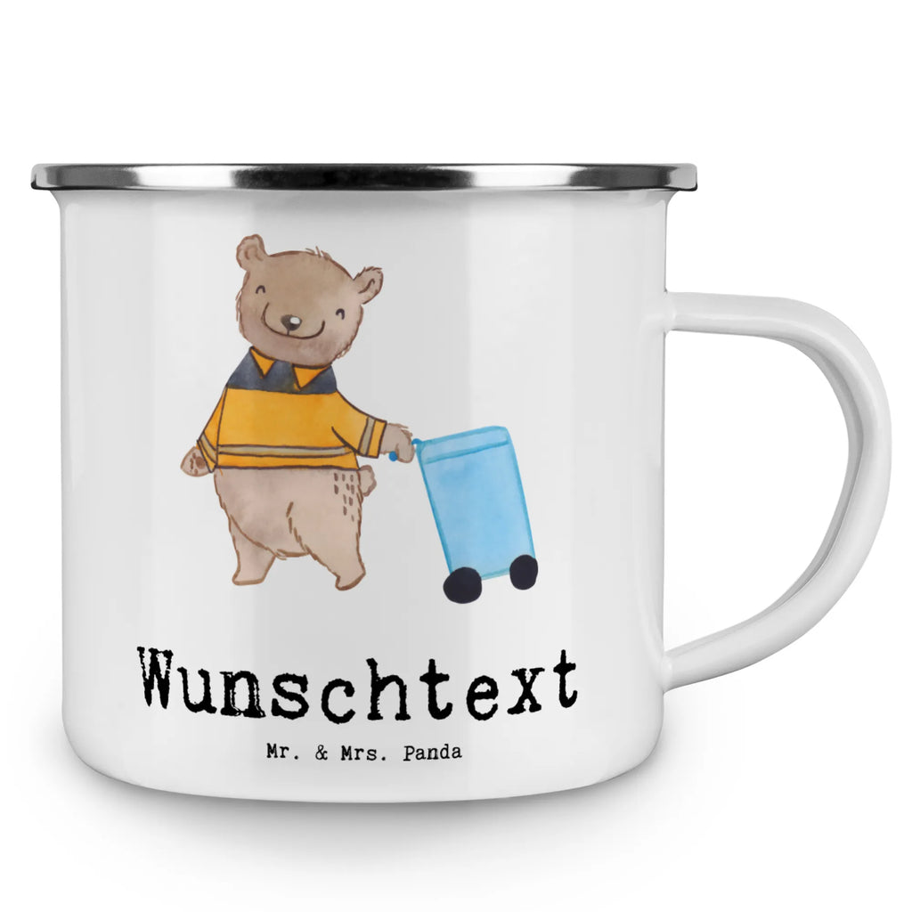 Personalisierte Emaille Tasse Müllwerker mit Herz Emaille Tasse mit Namen, tasse mit namen, personalisierte tasse, tasse selbst gestalten, Namenstasse, Emaille Tasse personalisiert, Campingtasse bedrucken, personalisierte tassen, tassen bedrucken, Campinggeschirr personalsisert, tasse bedrucken, Campingtasse personalisiert, Beruf, Ausbildung, Jubiläum, Abschied, Rente, Kollege, Kollegin, Geschenk, Schenken, Arbeitskollege, Mitarbeiter, Firma, Danke, Dankeschön, Kehrichtmann, Müllfahrer, Müllwerker, Müllentsorger, Müllmann, Fachkraft Kreislauf- und Abfallwirtschaft