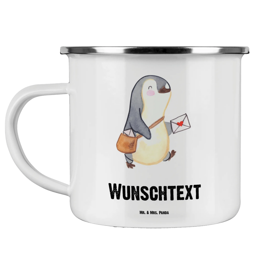 Personalisierte Emaille Tasse Postbote mit Herz Campingtasse personalisiert, personalisierte tasse, Campinggeschirr personalsisert, tasse selbst gestalten, Namenstasse, Emaille Tasse mit Namen, Campingtasse bedrucken, Emaille Tasse personalisiert, tassen bedrucken, tasse bedrucken, personalisierte tassen, tasse mit namen, Beruf, Ausbildung, Jubiläum, Abschied, Rente, Kollege, Kollegin, Geschenk, Schenken, Arbeitskollege, Mitarbeiter, Firma, Danke, Dankeschön, Postbote, Briefzusteller, Postler, Briefträger