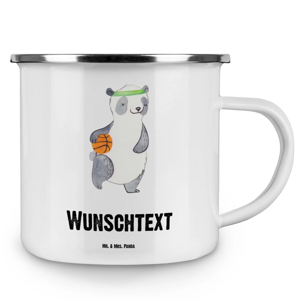 Personalisierte Emaille Tasse Panda Basketball tassen bedrucken, personalisierte tasse, Namenstasse, tasse bedrucken, Emaille Tasse mit Namen, Campingtasse bedrucken, personalisierte tassen, tasse mit namen, Emaille Tasse personalisiert, Campinggeschirr personalsisert, Campingtasse personalisiert, tasse selbst gestalten, Geschenk, Sport, Sportart, Hobby, Schenken, Danke, Dankeschön, Auszeichnung, Gewinn, Sportler, Basketball Verband, Basketball Verein, Basketball, Basketballplatz