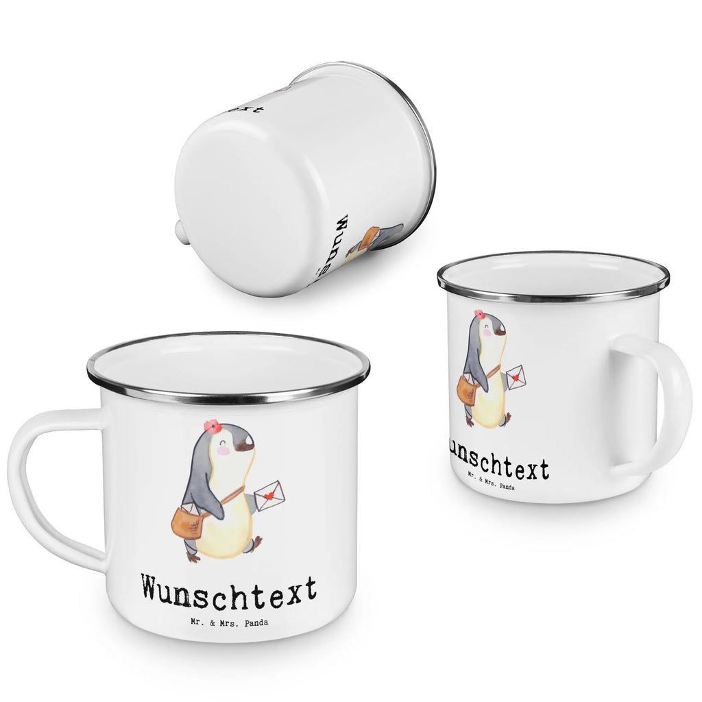 Personalisierte Emaille Tasse Postbotin mit Herz personalisierte tassen, Campingtasse personalisiert, tassen bedrucken, Campinggeschirr personalsisert, personalisierte tasse, Emaille Tasse personalisiert, Campingtasse bedrucken, tasse bedrucken, tasse selbst gestalten, tasse mit namen, Emaille Tasse mit Namen, Namenstasse, Beruf, Ausbildung, Jubiläum, Abschied, Rente, Kollege, Kollegin, Geschenk, Schenken, Arbeitskollege, Mitarbeiter, Firma, Danke, Dankeschön, Briefträgerin, Postlerin, Postbotin, Briefzustellerin