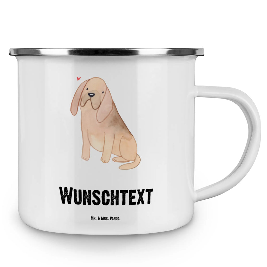 Personalised enamel cup Bloodhound Lifesaver Dog, dog breed, purebred dog, dog owner, gift, animal lover, giving, puppy