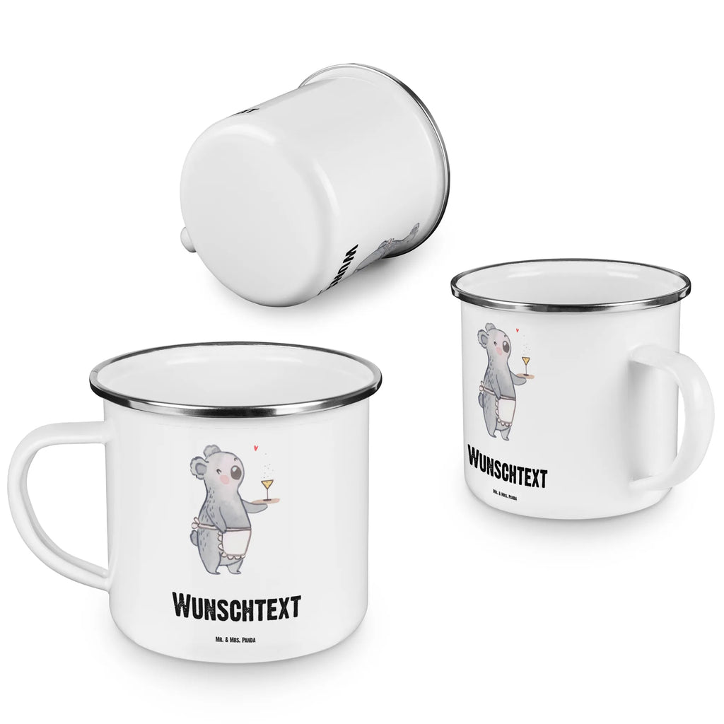 Personalisierte Emaille Tasse Kellnerin mit Herz tasse bedrucken, Campingtasse personalisiert, tasse mit namen, personalisierte tasse, Campingtasse bedrucken, Namenstasse, Emaille Tasse mit Namen, Emaille Tasse personalisiert, tassen bedrucken, personalisierte tassen, Campinggeschirr personalsisert, tasse selbst gestalten, Beruf, Ausbildung, Jubiläum, Abschied, Rente, Kollege, Kollegin, Geschenk, Schenken, Arbeitskollege, Mitarbeiter, Firma, Danke, Dankeschön, Kellnerin, Servicekraft, Restaurant