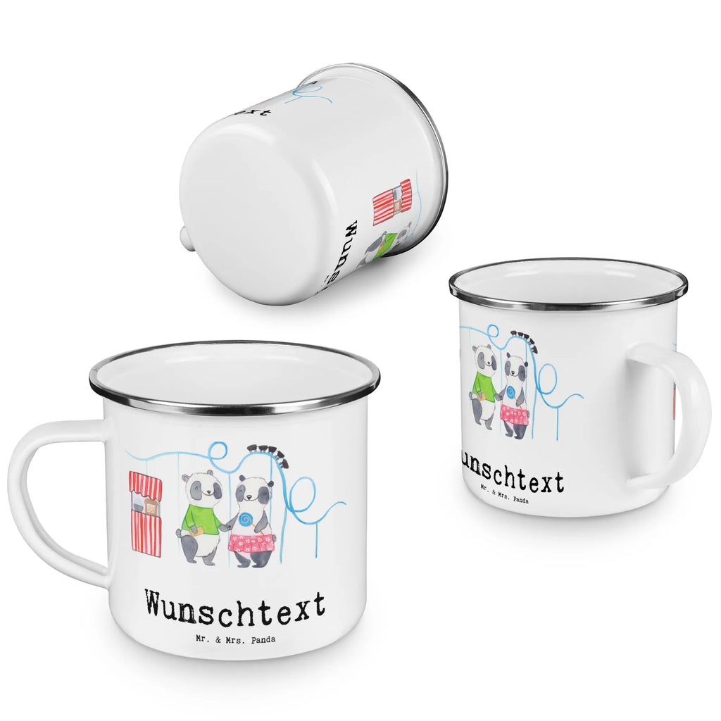 Personalised enamel cup pandas visit amusement park Gift, sport, hobby, giving, thank you, award, profit, athlete, Visit an amusement park, ride a roller coaster