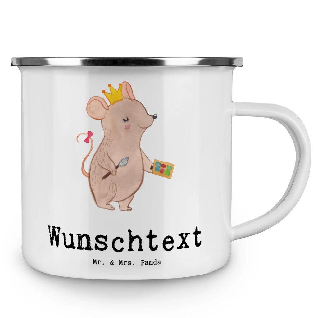 Personalisierte Emaille Tasse Make Up Artist mit Herz Campinggeschirr personalsisert, personalisierte tasse, Campingtasse bedrucken, tasse bedrucken, Campingtasse personalisiert, Namenstasse, personalisierte tassen, tasse selbst gestalten, tassen bedrucken, Emaille Tasse personalisiert, Emaille Tasse mit Namen, tasse mit namen, Beruf, Ausbildung, Jubiläum, Abschied, Rente, Kollege, Kollegin, Geschenk, Schenken, Arbeitskollege, Mitarbeiter, Firma, Danke, Dankeschön, Maskenbildner, Visagist, Eröffnung, Beauty Salon, Kosmetikstudio, Kosmetiker, Make Up Artist