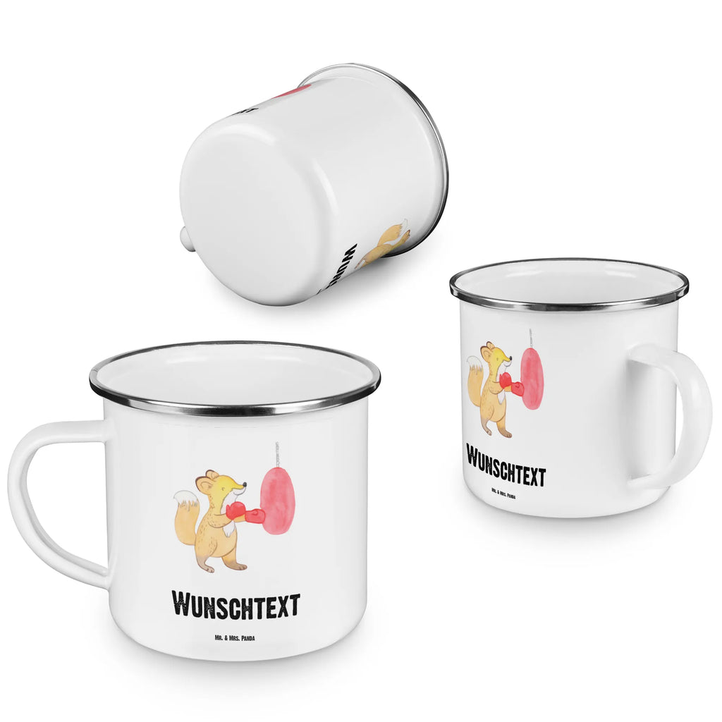 Personalisierte Emaille Tasse Fuchs Boxen Campingtasse bedrucken, personalisierte tassen, tasse mit namen, tasse bedrucken, tasse selbst gestalten, personalisierte tasse, Emaille Tasse mit Namen, Campingtasse personalisiert, tassen bedrucken, Campinggeschirr personalsisert, Emaille Tasse personalisiert, Namenstasse, Geschenk, Sport, Sportart, Hobby, Schenken, Danke, Dankeschön, Auszeichnung, Gewinn, Sportler, Boxtraining, Boxen, Boxkampf