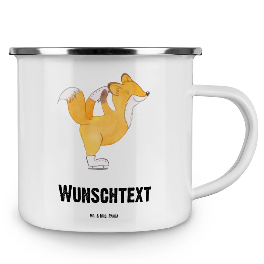 Personalisierte Emaille Tasse Fuchs Eiskunstläufer Campingtasse personalisiert, Campingtasse bedrucken, Namenstasse, Emaille Tasse mit Namen, personalisierte tasse, personalisierte tassen, tassen bedrucken, Campinggeschirr personalsisert, Emaille Tasse personalisiert, tasse mit namen, tasse bedrucken, tasse selbst gestalten, Geschenk, Sport, Sportart, Hobby, Schenken, Danke, Dankeschön, Auszeichnung, Gewinn, Sportler, Eiskunstläufer, Eiskunstläuferin, Eiskunst