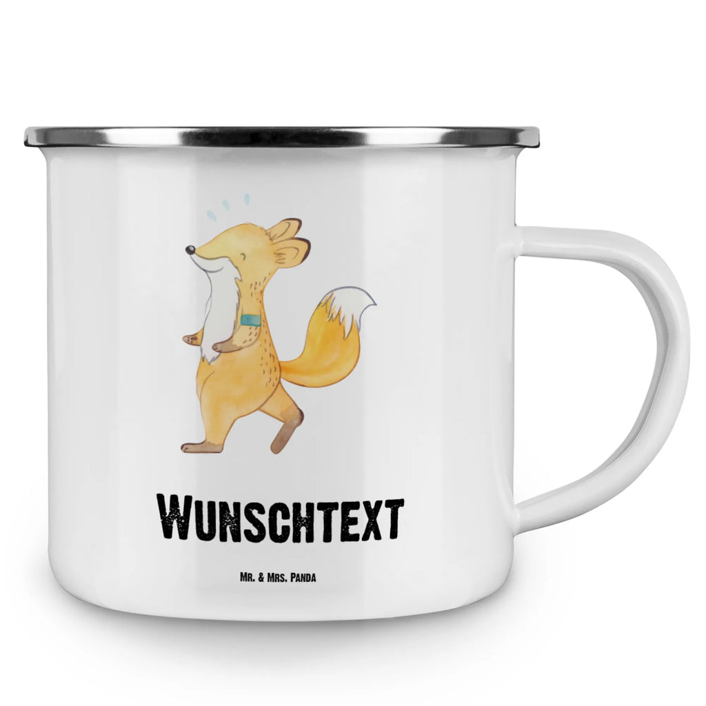 Personalisierte Emaille Tasse Fuchs Joggen Namenstasse, personalisierte tassen, tasse bedrucken, Campinggeschirr personalsisert, tassen bedrucken, Campingtasse personalisiert, Campingtasse bedrucken, personalisierte tasse, Emaille Tasse mit Namen, tasse mit namen, tasse selbst gestalten, Emaille Tasse personalisiert, Geschenk, Sport, Sportart, Hobby, Schenken, Danke, Dankeschön, Auszeichnung, Gewinn, Sportler, Laufen, Dauerlauf, Laufsport, Joggen