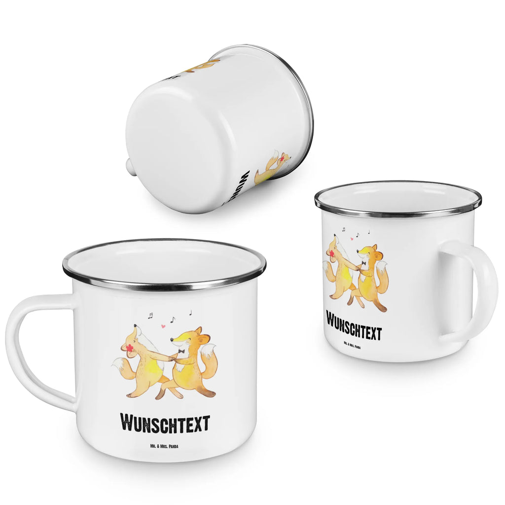 Personalisierte Emaille Tasse Füchse Salsa tanzen Emaille Tasse personalisiert, personalisierte tasse, tasse selbst gestalten, tasse bedrucken, Campinggeschirr personalsisert, tasse mit namen, personalisierte tassen, Namenstasse, Campingtasse bedrucken, tassen bedrucken, Campingtasse personalisiert, Emaille Tasse mit Namen, Geschenk, Sport, Sportart, Hobby, Schenken, Danke, Dankeschön, Auszeichnung, Gewinn, Sportler, Tanzen, Tanzschule, Tanzkurs, Salsa tanzen