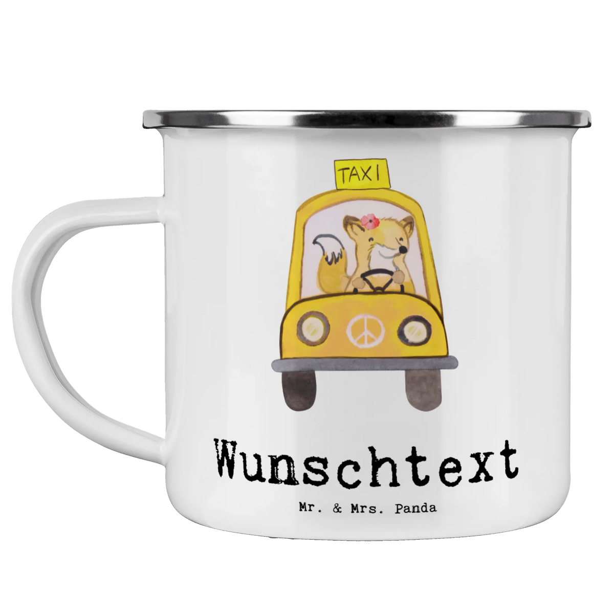 Personalised enamel cup Taxi driver Heart gift, gift idea, best, farewell gift, passing exam, anniversary, retirement, promotion, job start, sayings, funny, profession