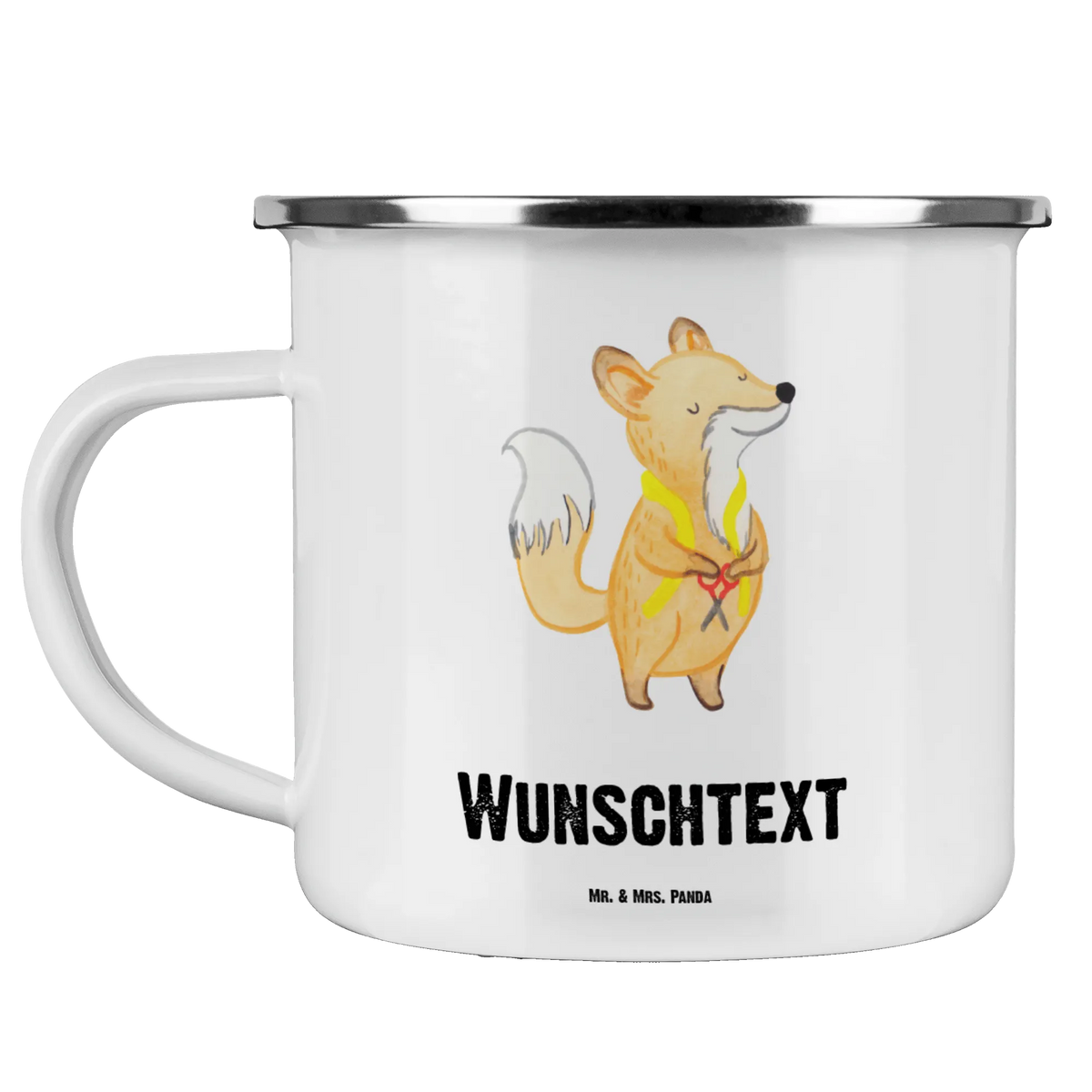 Personalised enamel cup Tailor Heart gift, gift idea, best, farewell gift, passing exam, anniversary, retirement, promotion, job start, sayings, funny, profession