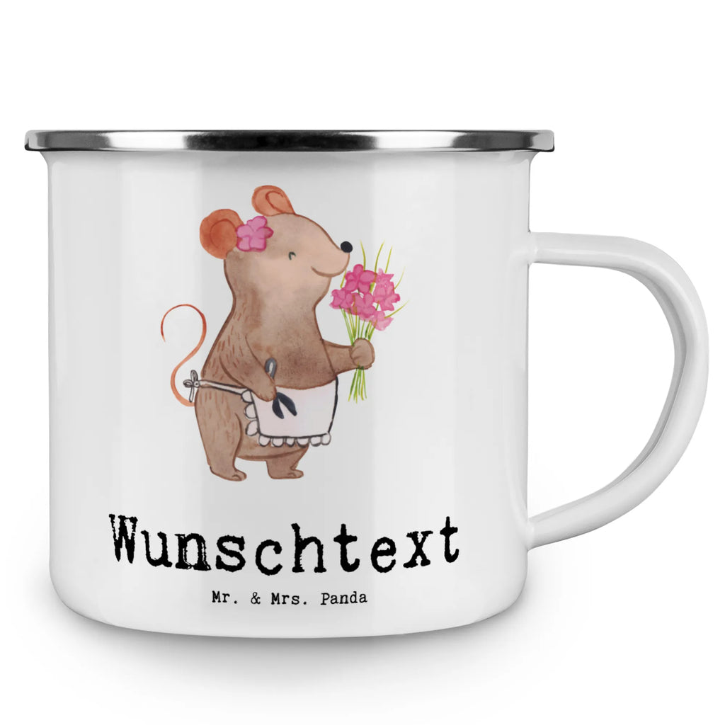 Personalisierte Emaille Tasse Floristin mit Herz personalisierte tassen, tassen bedrucken, personalisierte tasse, tasse bedrucken, Campingtasse bedrucken, tasse mit namen, Emaille Tasse personalisiert, tasse selbst gestalten, Emaille Tasse mit Namen, Campingtasse personalisiert, Namenstasse, Campinggeschirr personalsisert, Beruf, Ausbildung, Jubiläum, Abschied, Rente, Kollege, Kollegin, Geschenk, Schenken, Arbeitskollege, Mitarbeiter, Firma, Danke, Dankeschön, Blumenprofi, Blumenhändlerin, Floristin, Blumenlanden