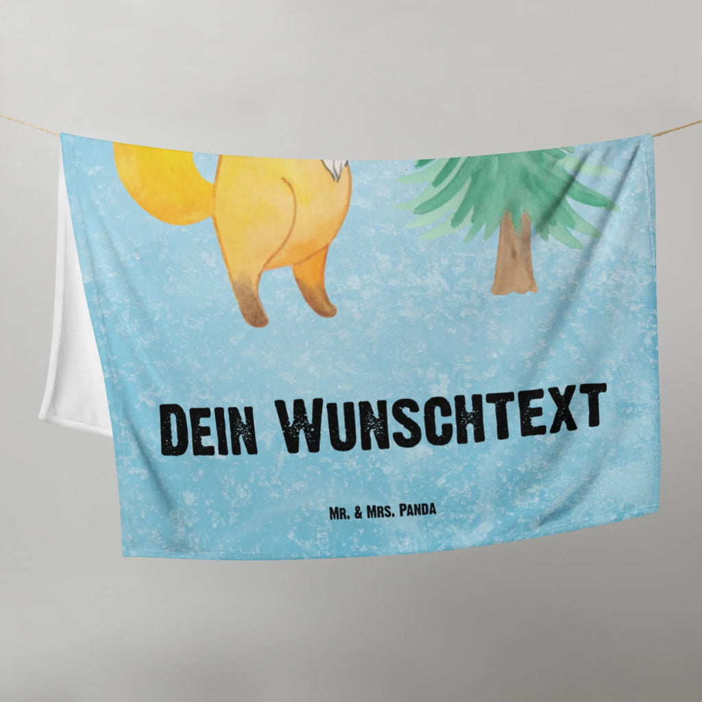 Kocyk dla niemowląt z imieniem lis Choinka Zima, Boże Narodzenie, dekoracje świąteczne, Mikołaj, Adwent, Wigilia, zimowy motyw