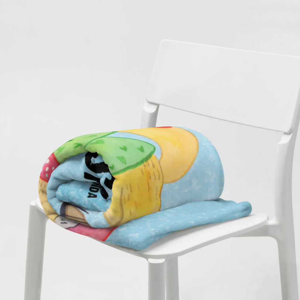 Baby blanket with name Fox skates Winter, Christmas, Christmas time, snow, christmas present, christmas days, winter, christmas time, santa claus, christmas, christmas eve, fir tree, christmas tree