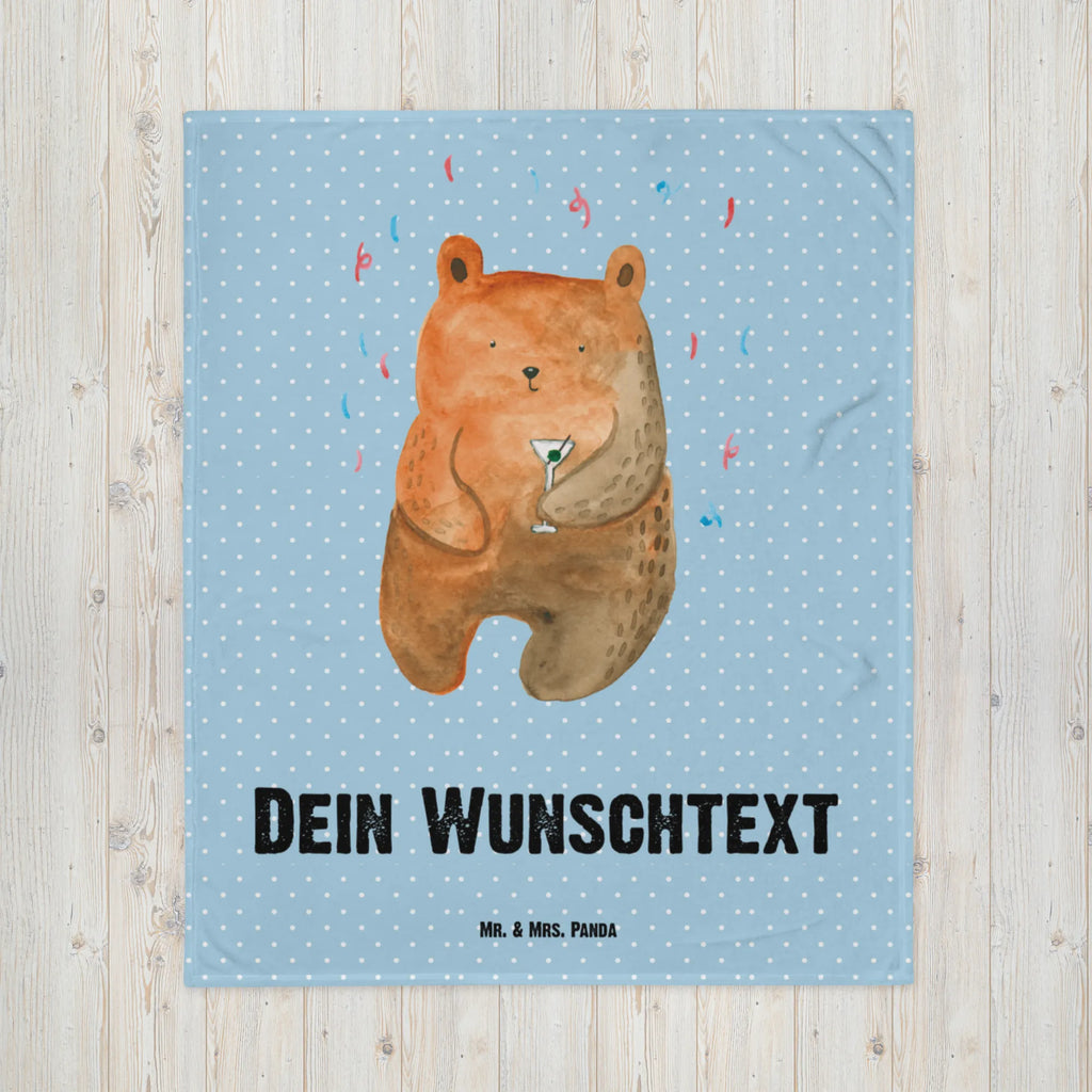 Kocyk dla niemowląt z imieniem Niedźwiedź Impreza Niedźwiedź, Miś, Pluszowy miś