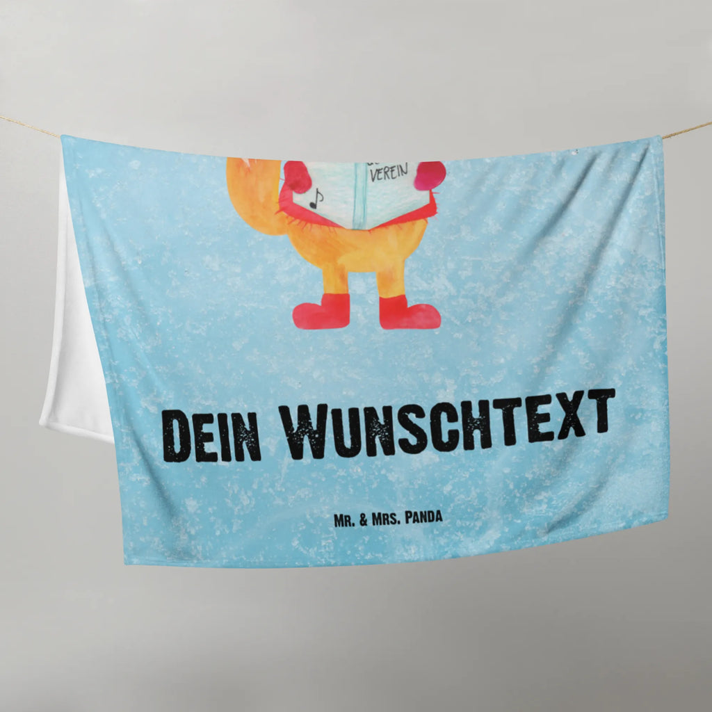 Kocyk dla niemowląt z imieniem lis Śpiewak Zima, Boże Narodzenie, dekoracje świąteczne, Mikołaj, Adwent, Wigilia, zimowy motyw