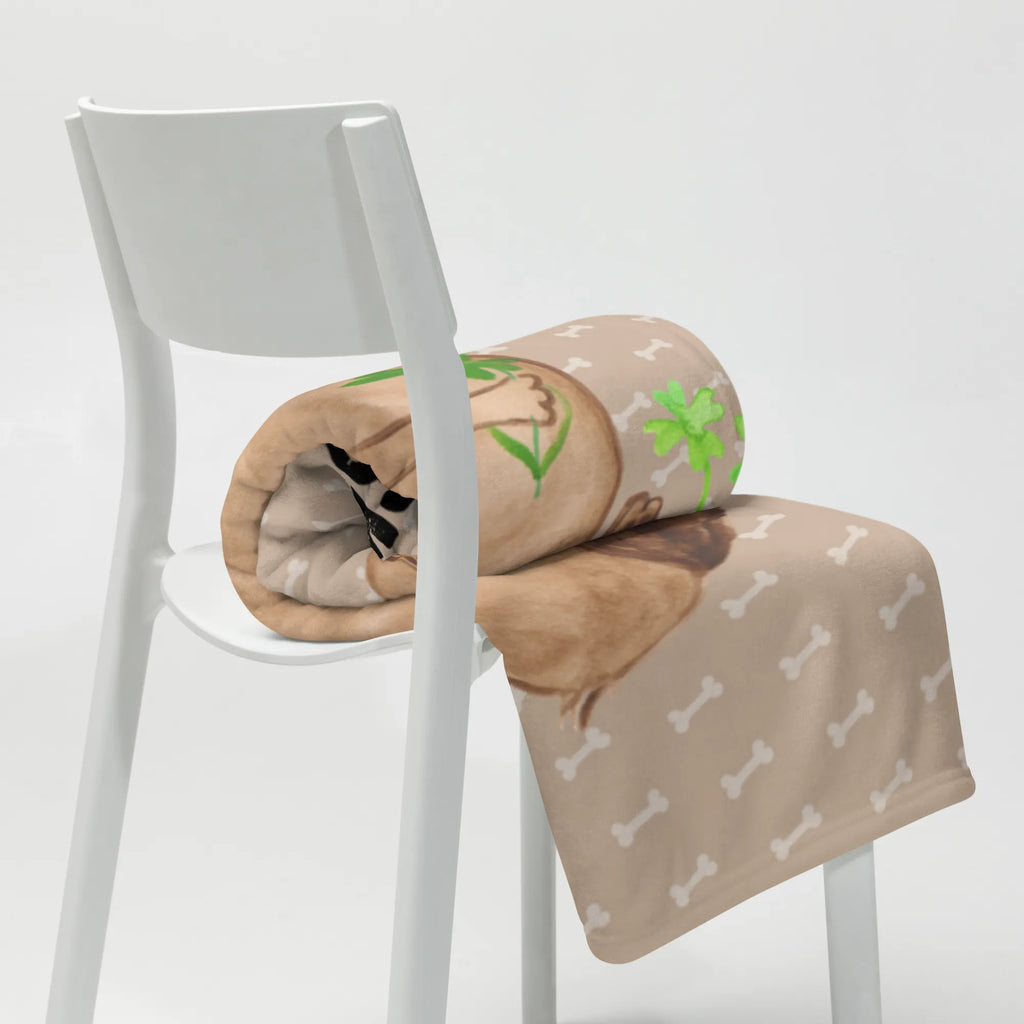 Baby blanket with name Dog shamrock dog, mutt, hound, woof, dog mama, dog breed, love dogs, love for dogs, dog decorative items, bag with dog print, funny gifts for dog owners, what do you give a dog lover, Christmas gifts for dogs, gifts for dogs, dog sayings, new beginning, daydreams, cloverleaf, gift, motivation, lucky charm, mindfulness, self-love, Dog, happiness