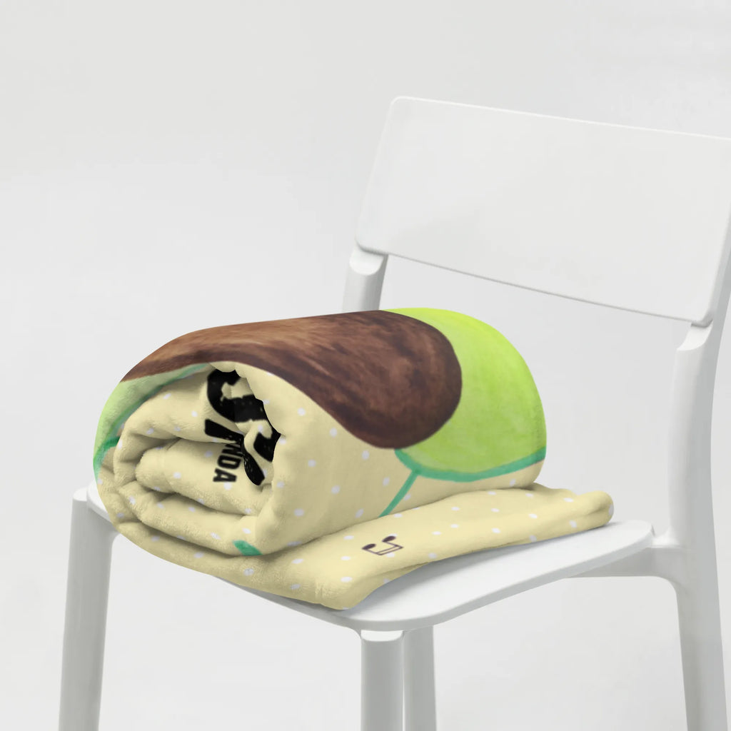 Baby blanket with name avocado Dance avocado, vegetables